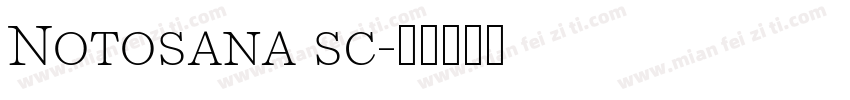 Notosana sc字体转换